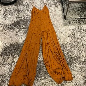 Free People Burnt Orange flowing jumper